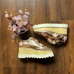 Stella McCartney platform sneakers pleather size 7